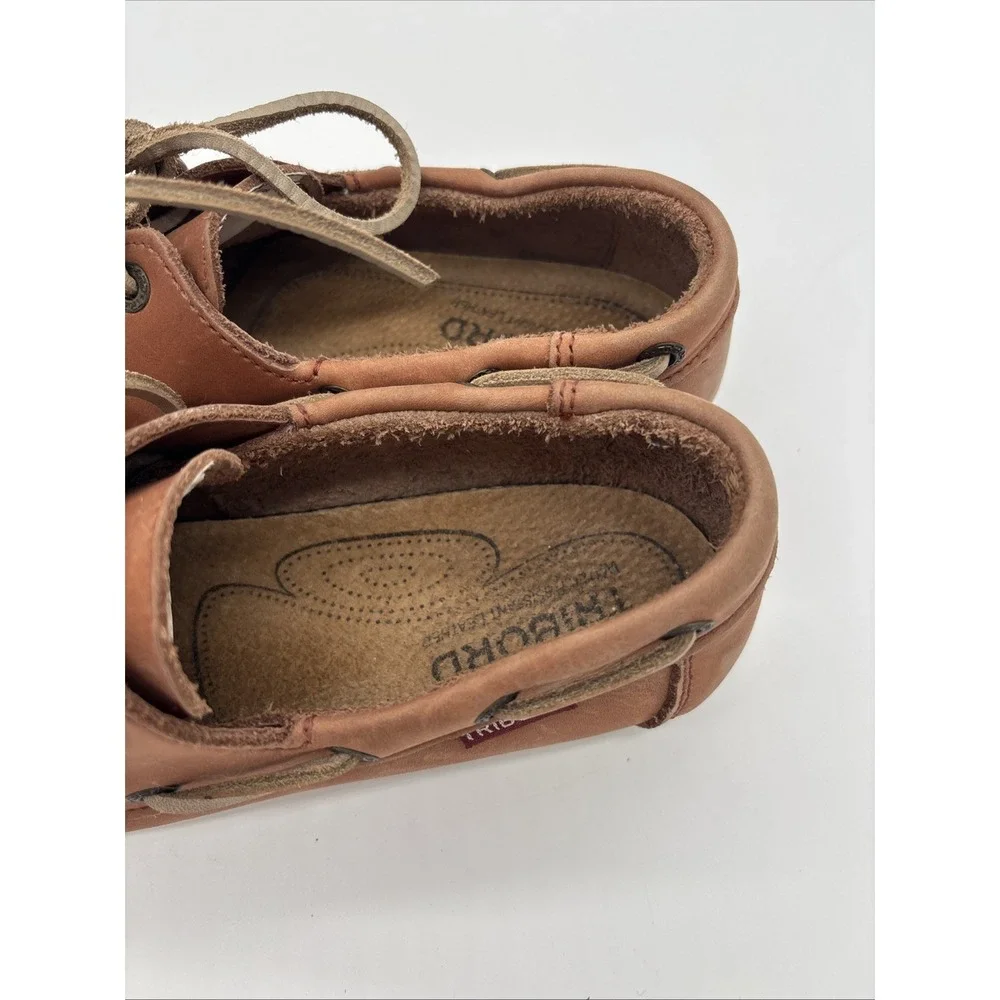 Tribord‎ Women's Brown Leather Boat Shoes Size 6.5 Made In Portugal